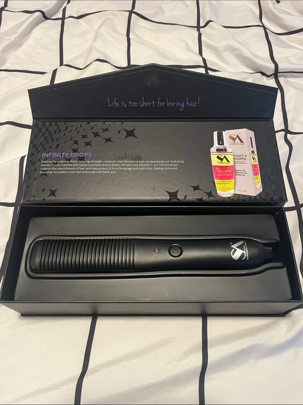 SA Black Hair Glider Comb